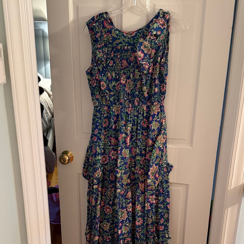 Banjanan Blue and Pink Floral Dress